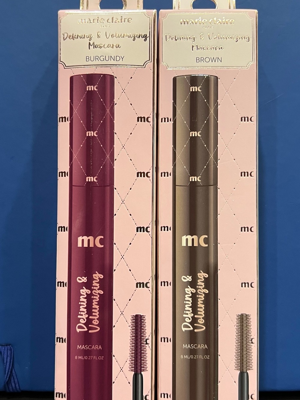 Marie Claire Defining & Volumizing Mascara - Burgundy and Brown